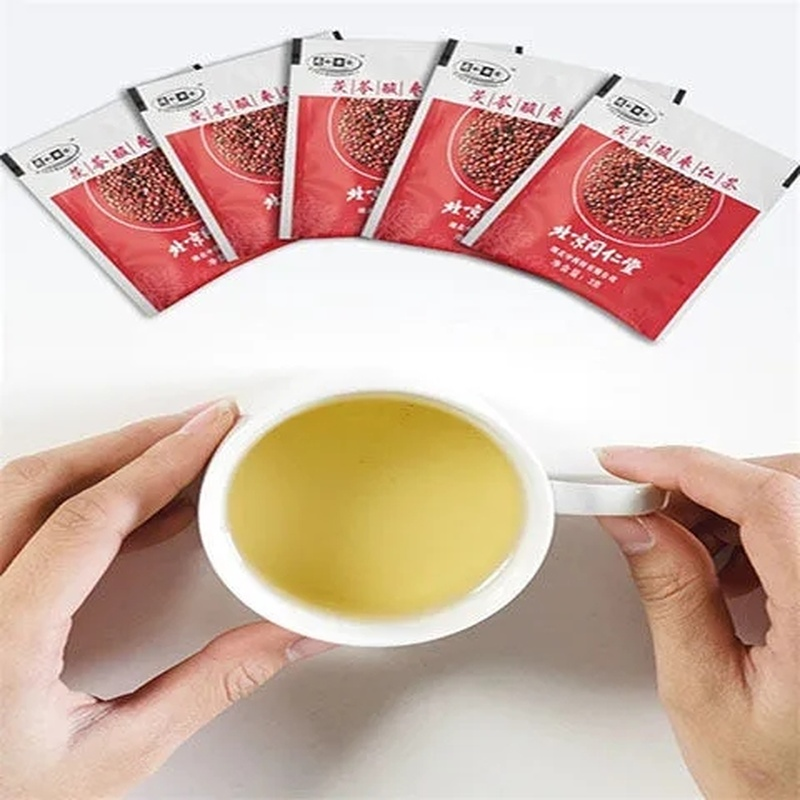 [北京同仁堂] 茯苓酸枣仁茶 Poria Jujube seed tea promote sleep 山药麦芽玫瑰红枣百合助眠安神草本养生茶 40包/盒 Secondary image