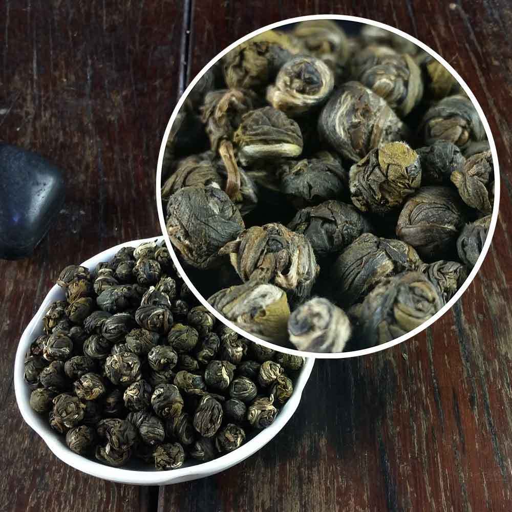 Jasmine Dragon Pearl Green Tea 100% Natural Jasmine Pearls Fresh Green Tea Secondary image
