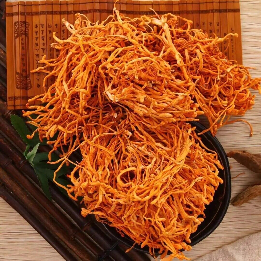 500g Organic Cordyceps Sinensis Dried Mushroom Chinese Tradition Healthy Care Main image