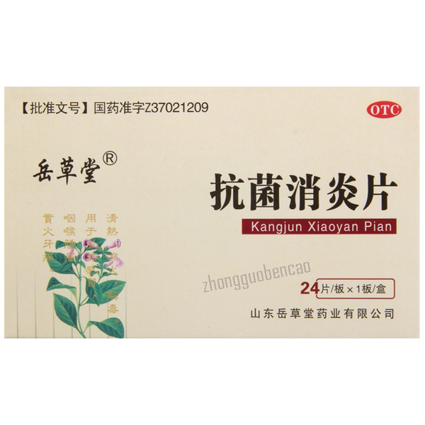 岳草堂抗菌消炎片 Yuecaotang Kangjun Xiaoyan Pian