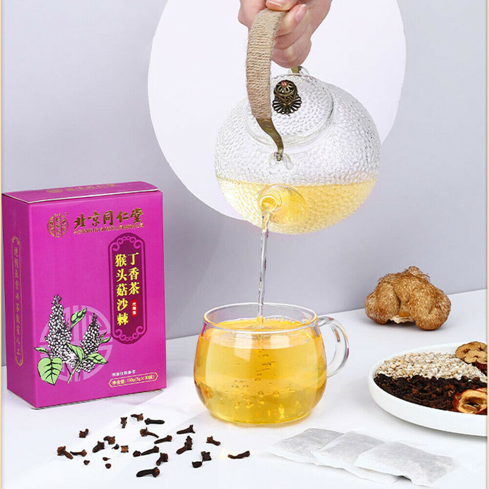 Tongrentang Hou Tou Gu Sha Ji Ding Xiang Cha Yang Wei Cha同仁堂猴头菇沙棘丁香茶养胃茶5g*30小袋 Secondary image
