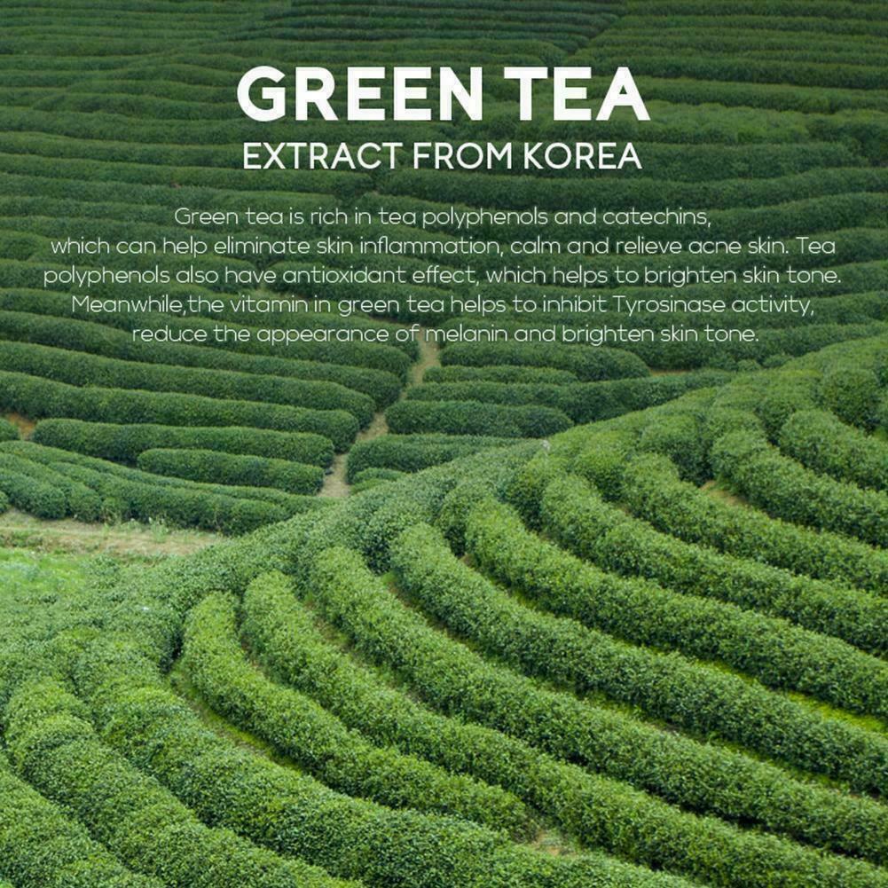 Green Tea Mud Mask Deep Cleansing Oil Control Moisturizing 5G Facial NEW D5K1