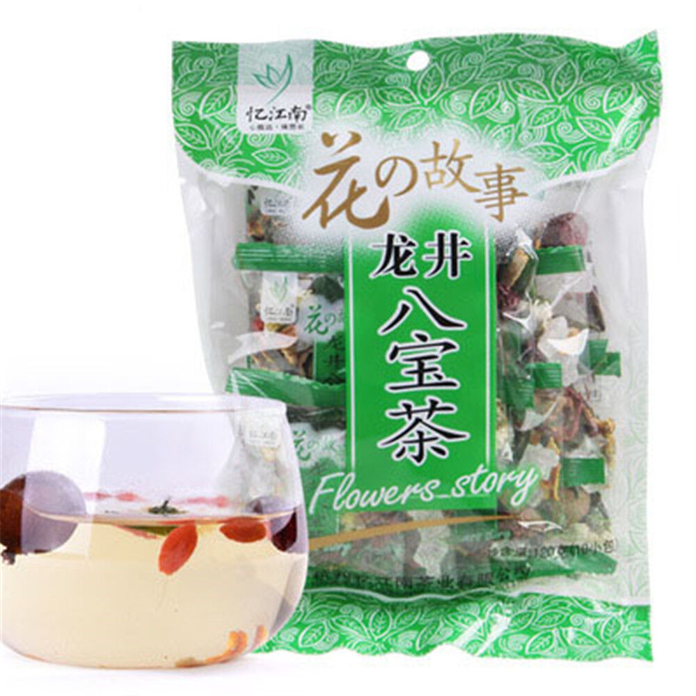 120gRed Date Longan Long Jing Tea Ba Bao Cha Chinese Herbal Eight Treasure Tea