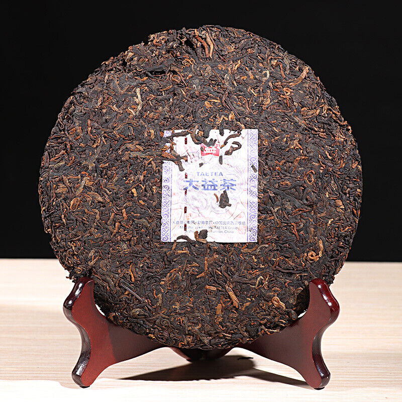 8562 TAETEA Ripe Pu-erh Pressed Tea 1701 MengHai Dayi Ripe Puer Tea Cake 357g Secondary image