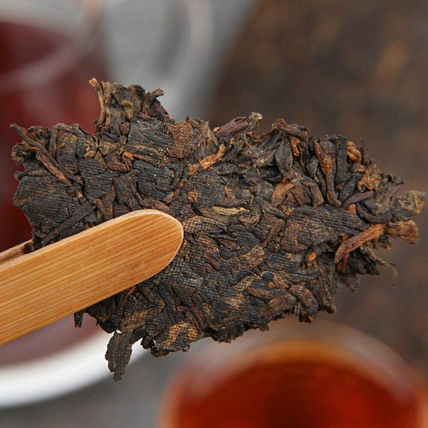 Menghai Scent of Time Ripe Puer Tea Golden Bud Shu Puerh Tea 357g