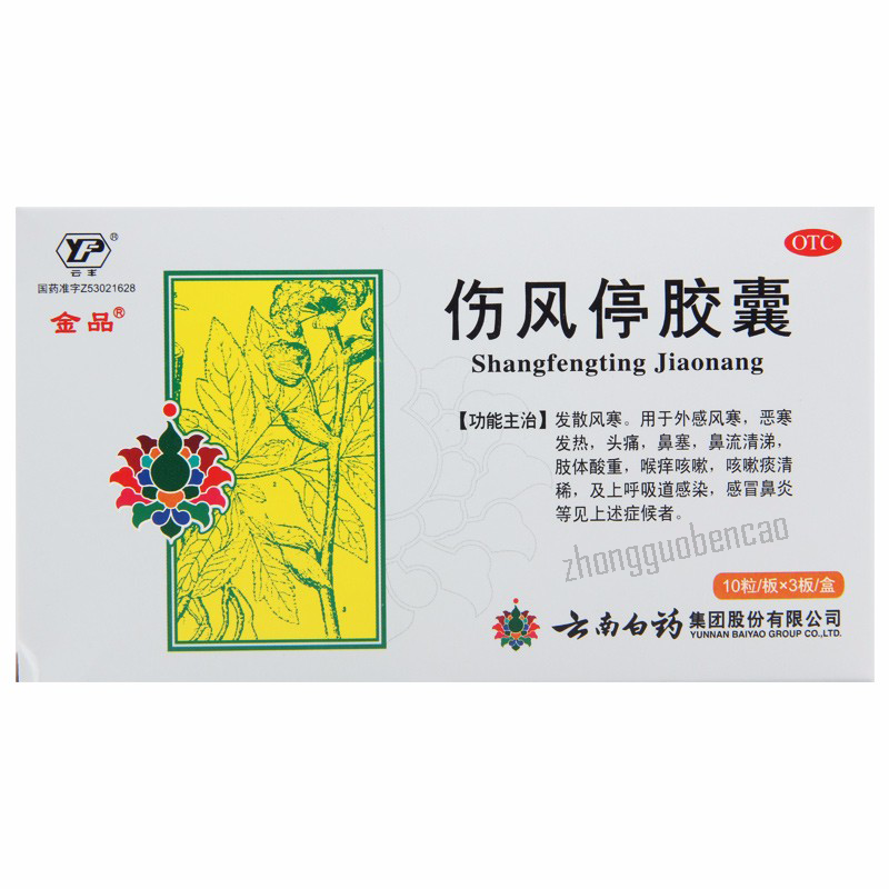 云丰金品伤风停胶囊 Yunfeng Jinpin Shangfengting Jiaonang Main image