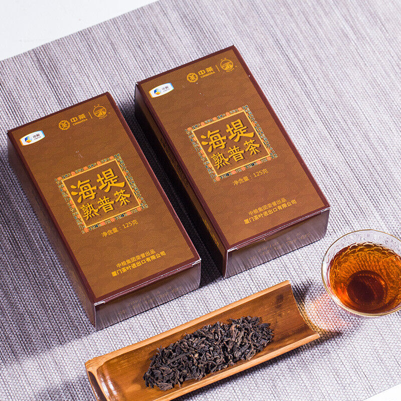 CHINATEA Sea Dyke Pu'er Tea Mellow Top-grade Ripe Puer Pu-erh Loose Tea 125g Box Secondary image