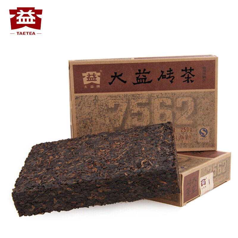 7562 Yunnan Menghai Dayi Pu-erh Tea Brick Ancient Tree Ripe Puer Tea Brick 250g Main image
