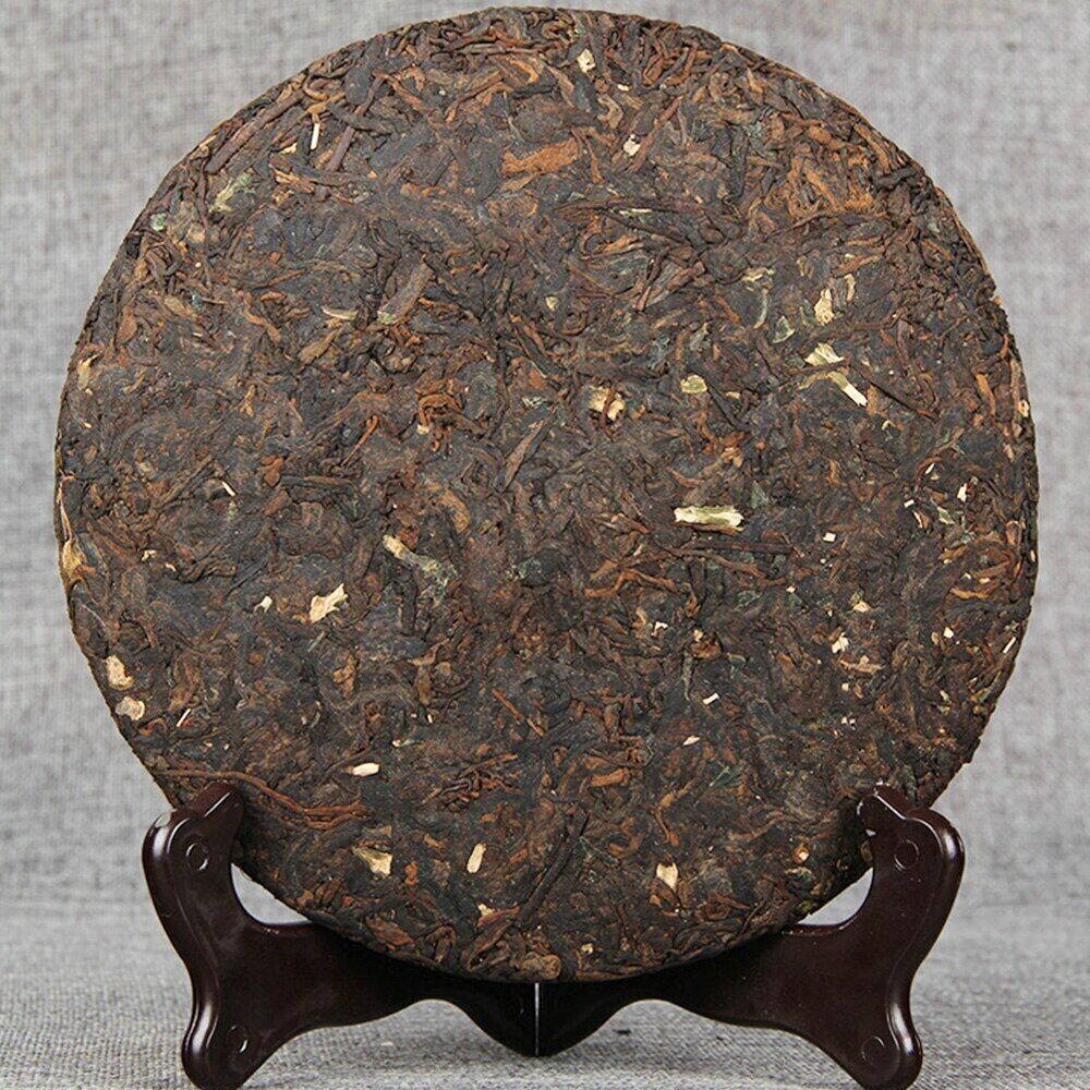 Qi Zi Bing Shu Puerh Tea Menghai Glutinous Rice Fragrant Ripe Puer Tea 357g