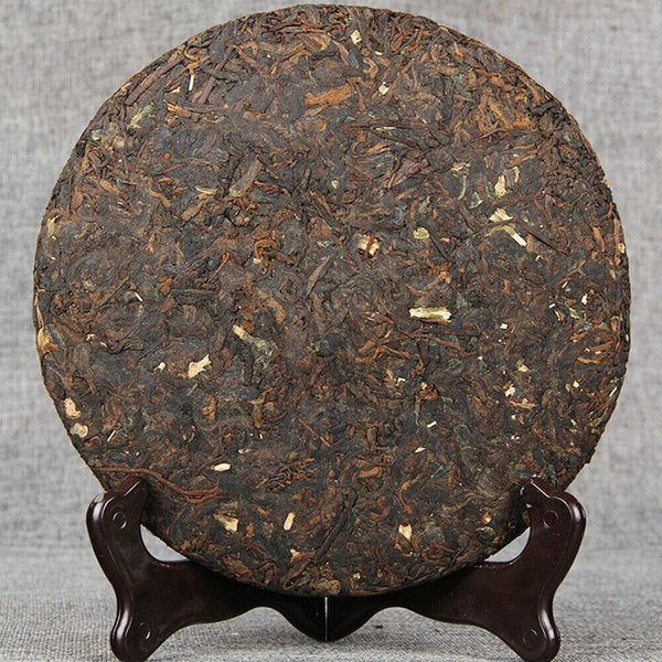 Qi Zi Bing Shu Puerh Tea Menghai Glutinous Rice Fragrant Ripe Puer Tea 357g