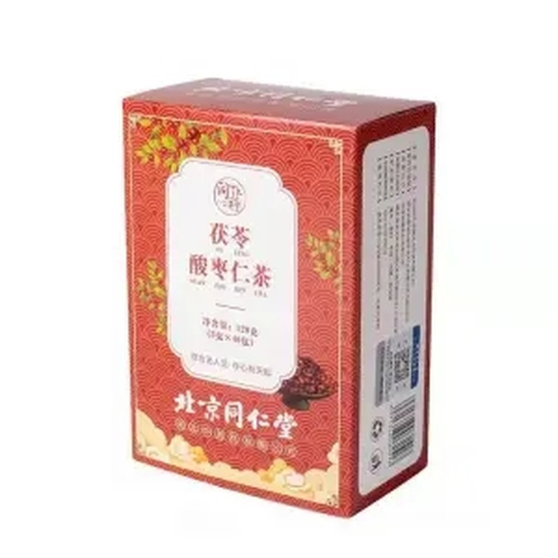 山药麦芽玫瑰红枣百合助眠安神草本养生茶 40包/盒 [北京同仁堂] 茯苓酸枣仁茶 Poria Jujube seed tea promote sleep Main image