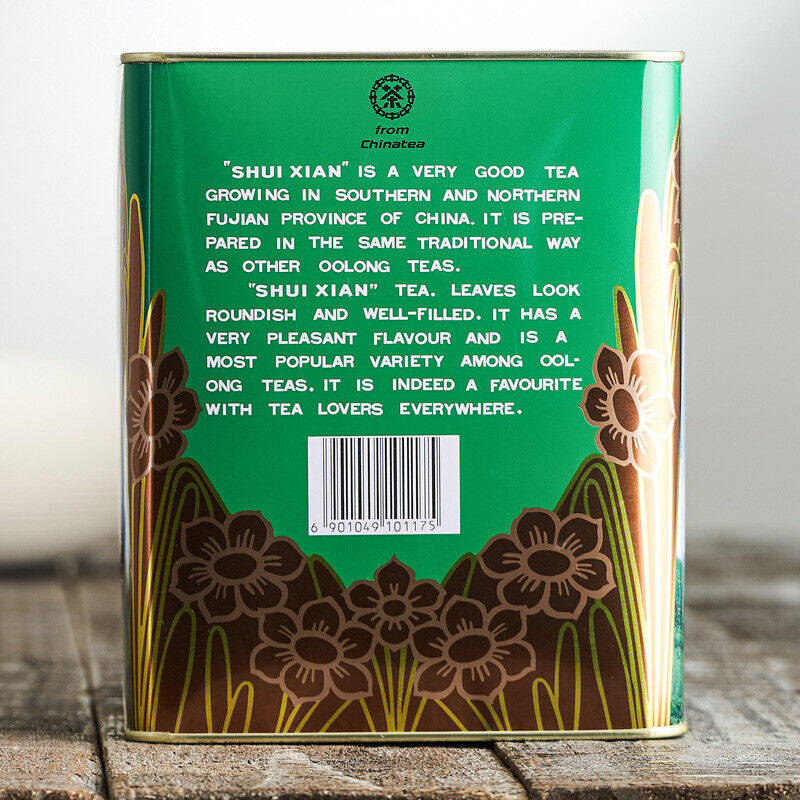 Certified Shui Xian Complete Tin China Fujian Shui Hsien Oolong Tea 500g
