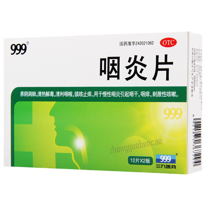 999 Yanyanpian 三九咽炎片 Secondary image