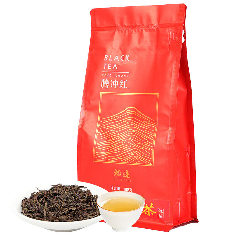 Yunnan TENG CHONG Black Tea Jibian High Mountain Tengchong Dianhong Red Tea 168g Main image
