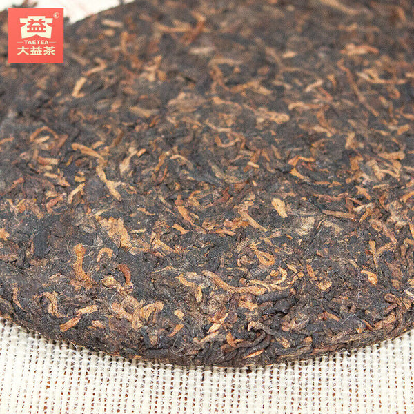 Ripe Pu-erh Tea Cake TAETEA Puer 701 Batch 0532 Yunnan Menghai Dayi Ecology 200g