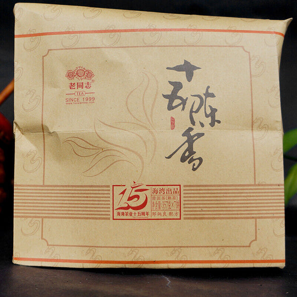 Old Comrade Ripe Puer 15 Anniversary Chen Xiang Puerh Lao Tong Zhi Haiwan 357g