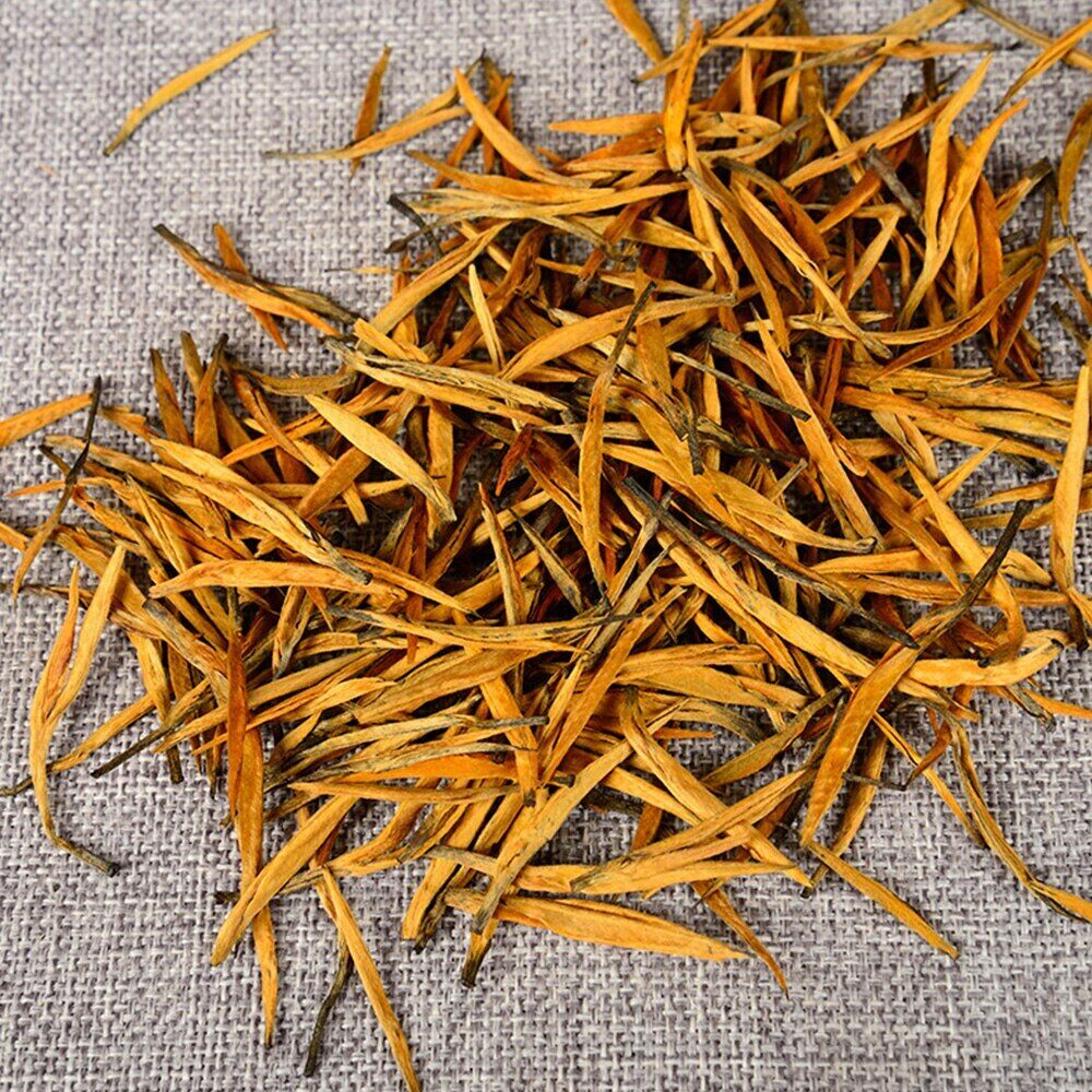 Yunnan Fengqing Big Golden Needle Tea Big Single Bud Black Chinese Tea 100g