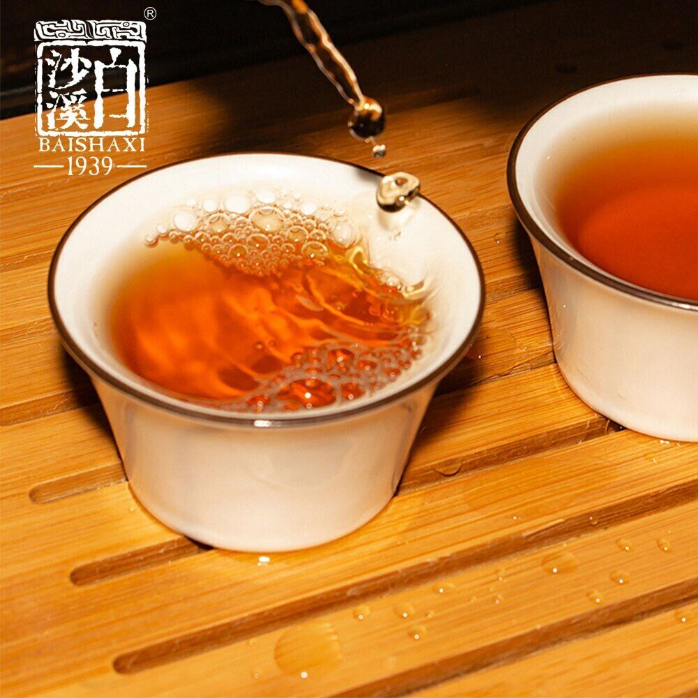 China Tea Anhua Baishaxi Hei Zhuan Cha Dark Tea Top-grade Brick Tea 400g Main image