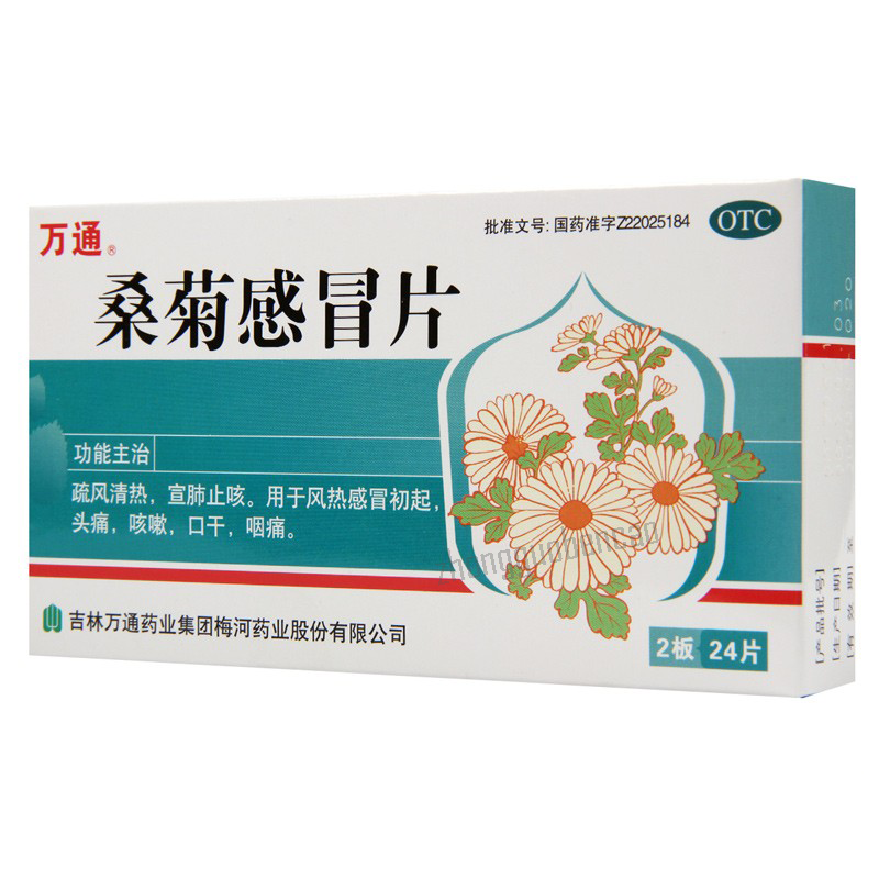 万通桑菊感冒片 Wan Tong Sang Ju Gan Mao Pian Wantong Sangjuganmaopian Main image