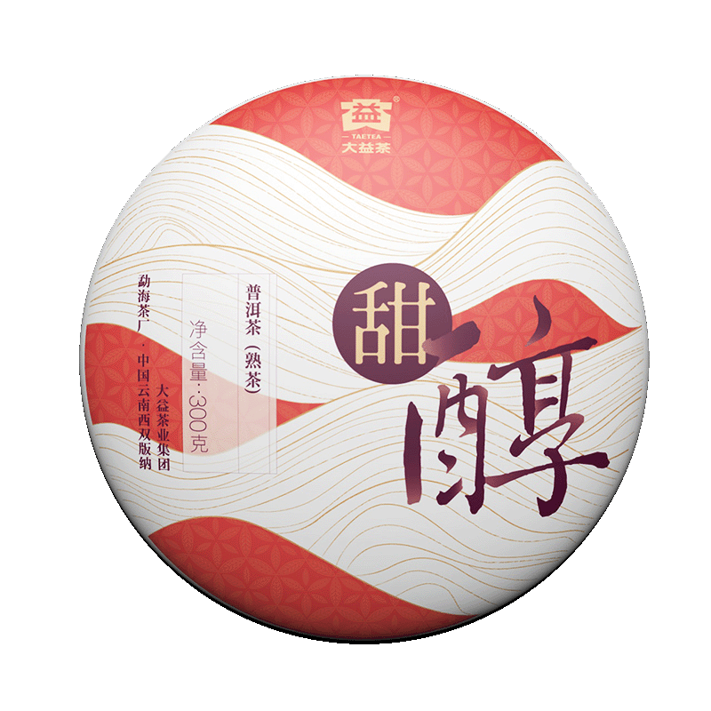 Ecology TIAN CHUN TAETEAMenghai Dayi Pu-erh Ripe Cake Organic Black Tea Box 300g