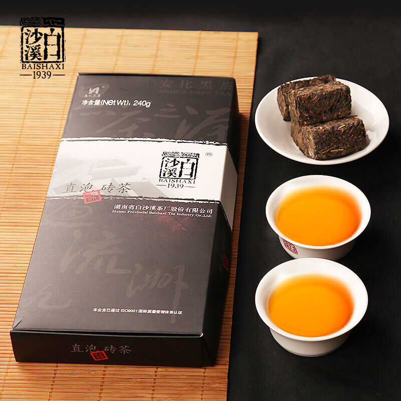 Healthy Drink Instant Assorted Black Tea Brick Anhua Fu Cha Dark Tea 240g Main image