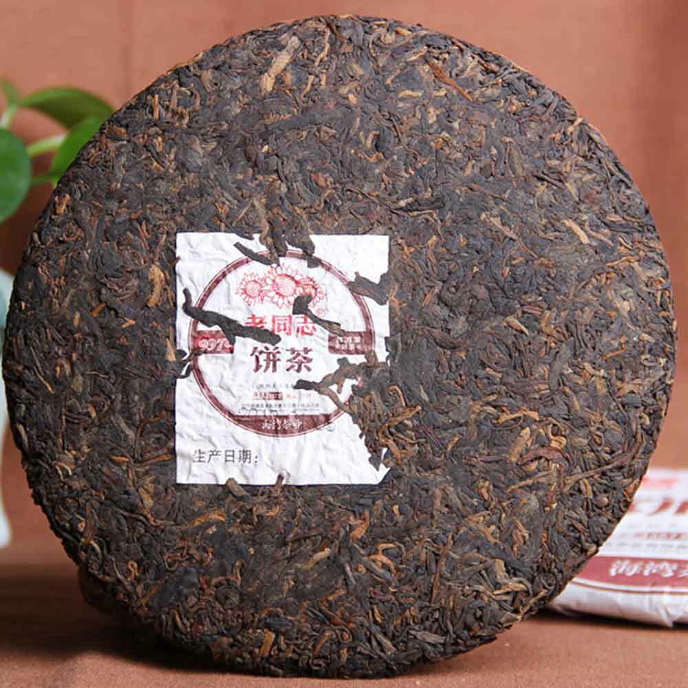 HaiWan yr 9978 New! Lao Tong Zhi Old Comrade Ripe Puer Tea Cake (batch 211) Main image