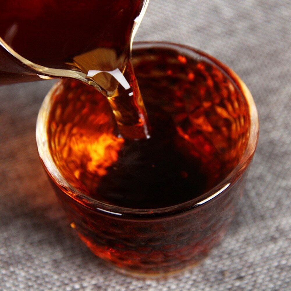 Old Tree Golden Bud Shu Puerh 357g Iceland Tribute Tea Ripe Puer Tea