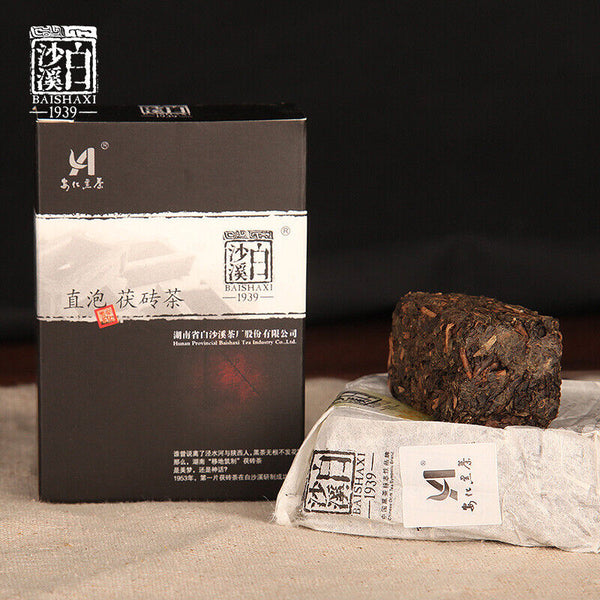 Healthy Drink Instant Assorted Black Tea Brick Anhua Fu Cha Dark Tea 240g