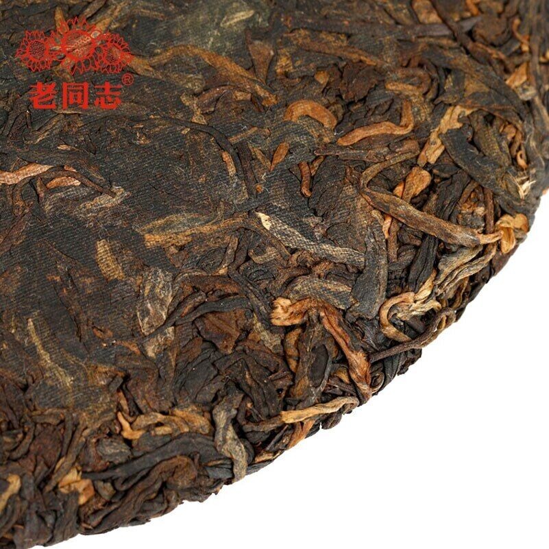 Haiwan Yi Wu Area Ripe Puer Tea Batch211 Yunnan QiZiBing Shu Puerh Tea 357g Main image
