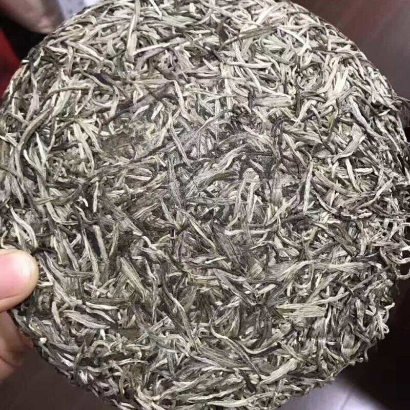 300g Premium Silver Needle White Tea Cake Chinese Organic Bai Hao Yin Zhen Tea Main image