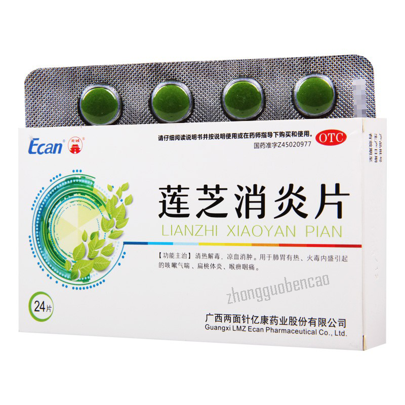 Longcheng Lianzhi Xiaoyan Pian 龙城莲芝消炎片 Main image