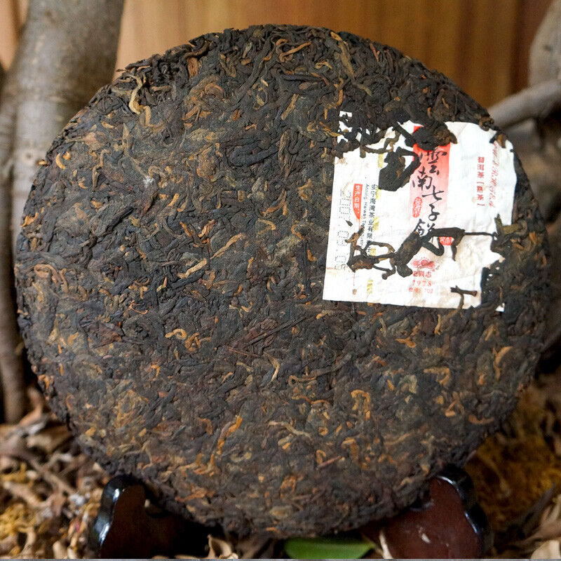 7978 Haiwan Old Comrade Ecology Puer Tea Cake Lao Tong Zhi Ripe Pu-erh Tea 357g Main image