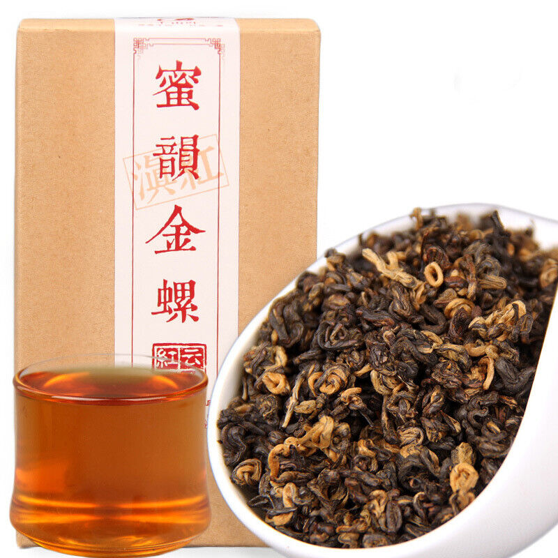 Black Tea Red Chinese Black Tea Dian Hong Honey Rhyme Gold Screw 200g/box Main image