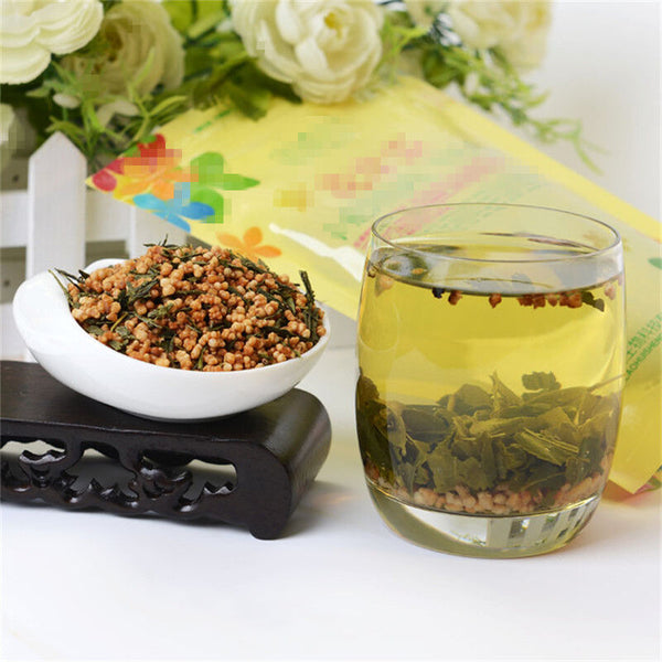 Chinese Organic Herbal Tea Cha Tea Healthy Drink Top Brown Rice Green Tea 100g