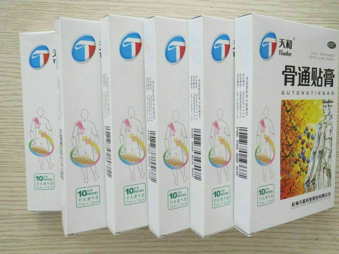 天和骨痛贴膏 6盒 Tian He Gu Tong Tie Gao Tianhe Gutongtiegao 6 Boxes
