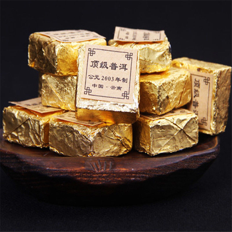 TemuTea 100g Puer tea health care pu er tea pu erh compressed pu'er brick organic Main image