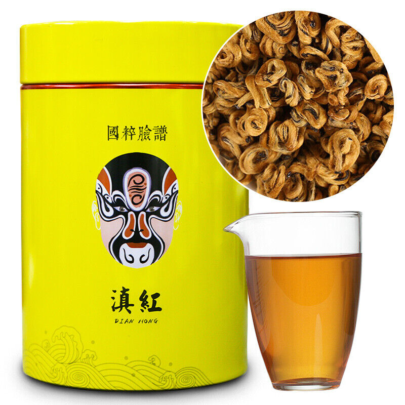 Fengqing Dian Hong Huang Jin Luo Golden Tea Yunnan Dianhong Black Tea 250g/can