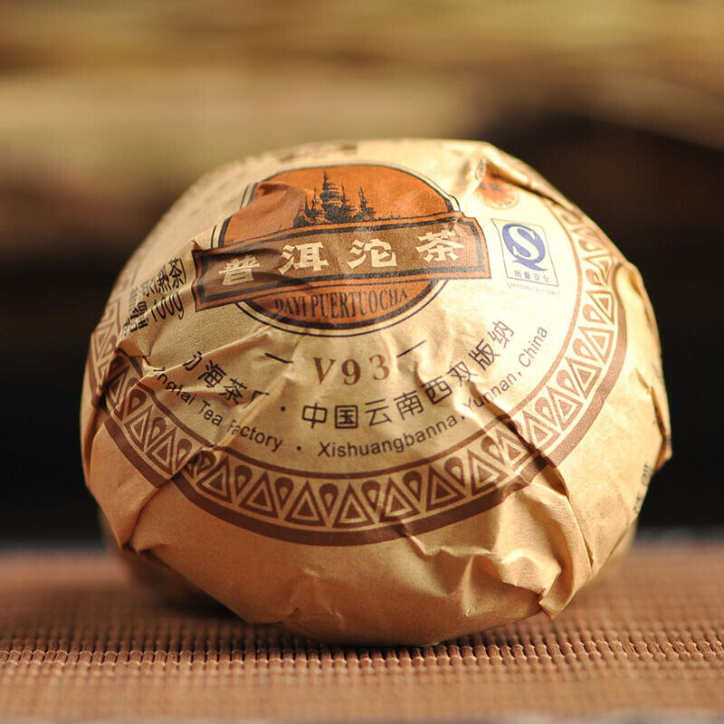 V93 Tuocha Ripe Puer Pu-erh Tuo Cha V93 * Yunnan Menghai Dayi Ripe Tea Main image