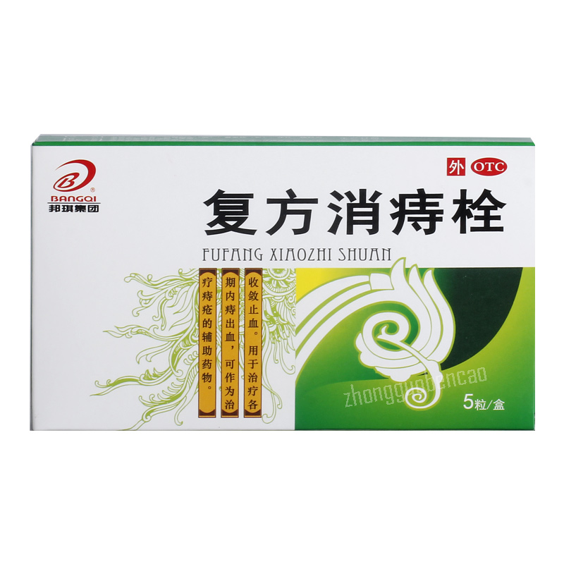Bangqi Fufang Xiaozhi Shuan邦琪复方消痔栓 Main image