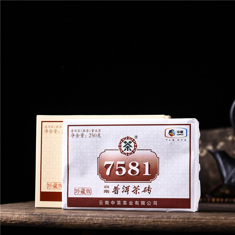 Brick Traditional Craft Tea Classic Cooked Puer Tea 7581 Ripe Puerh Tea 250g