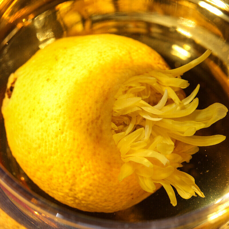 小柠檬菊花茶 金丝皇菊柠檬 红茶古树滇红花草茶徽锄头 Dianhong Herbal Black Tea lemon Chrysanthemum Tea 200g
