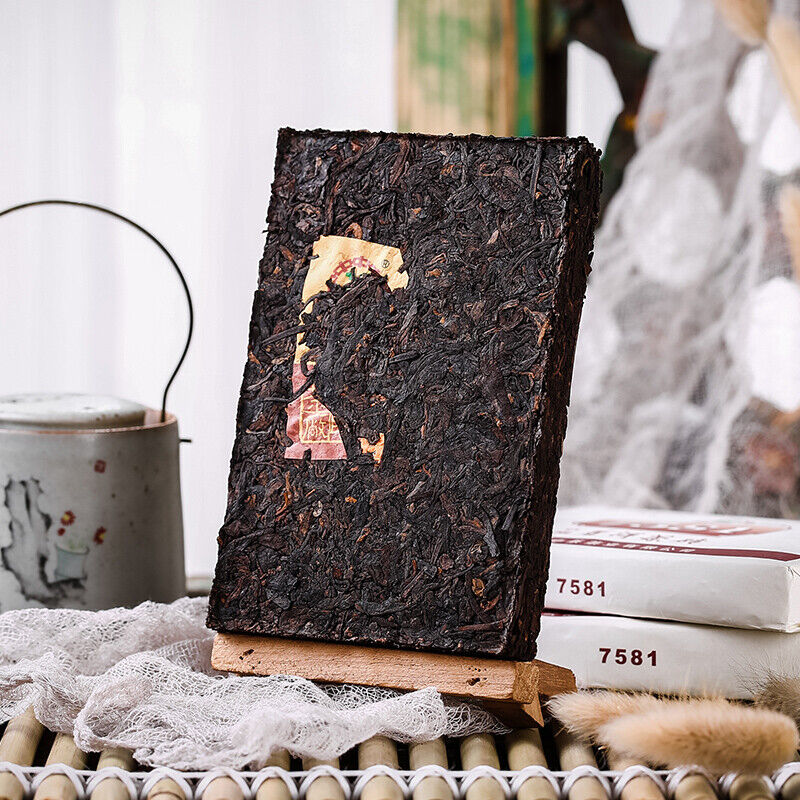 Classic 7581 Pu-erh Tea Brick Aged Ripe Puer Pu'er Brick CHINATEA Brand 250g Main image