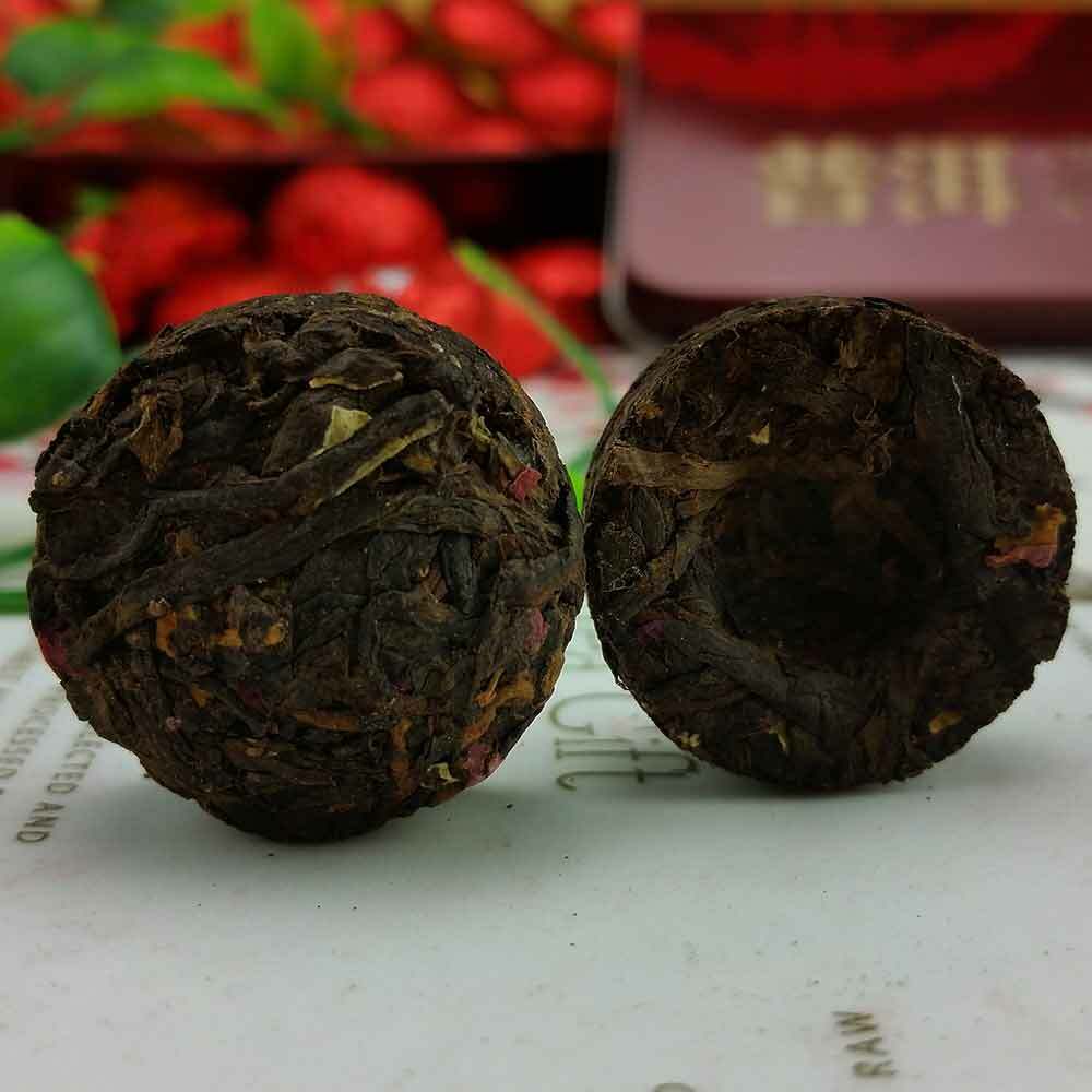 /yr Rose Mini Ripe Puer Tuocha Yunnan Shu Pu er Puerh Gift Packing 75g Main image