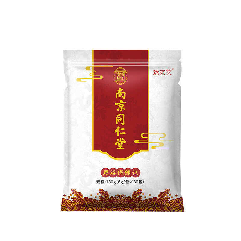 南京同仁堂足浴保健包 30包 Foot Bath SPA Powder Foot Bath Powder Herbs【 6g x 30pcs】 Main image