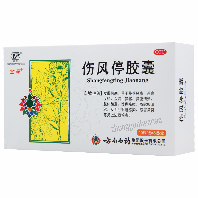 云丰金品伤风停胶囊 Yunfeng Jinpin Shangfengting Jiaonang