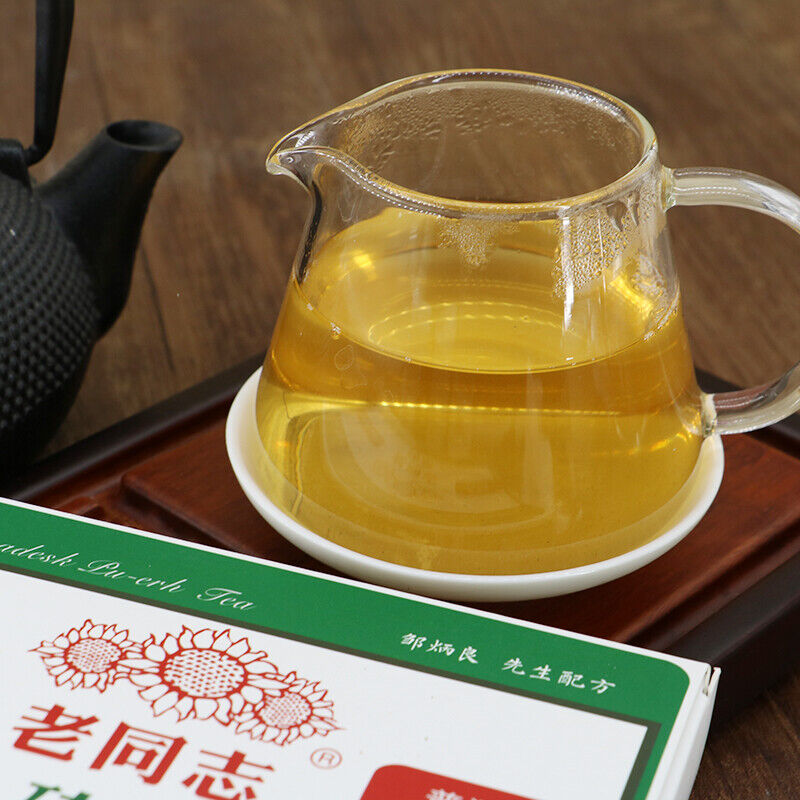 Pu-erh Tea Lao Tong Zhi Puer Brick Cha Haiwan 9968 Ancient Tree Comradesk 250g