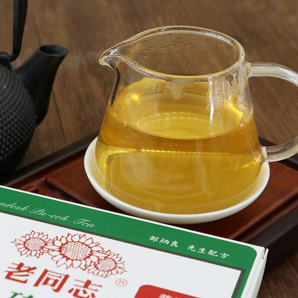 Pu-erh Tea Lao Tong Zhi Puer Brick Cha Haiwan 9968 Ancient Tree Comradesk 250g