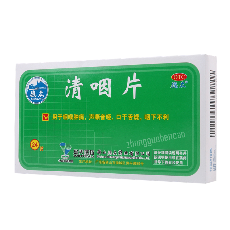 Dezhong Qingyan Pian 德众清咽片 Main image