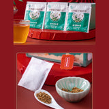 Health Tea Fuling Zhizi JujuTeaTongrentang Herbal Conditioning 同仁堂草本调理养生茶茯苓栀子菊苣茶