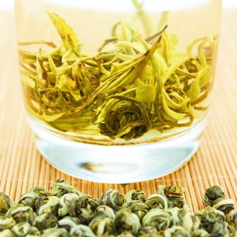 Premium Jasmine Dragon Pearl Ball Tea Puer King Chinese Flower Green Tea